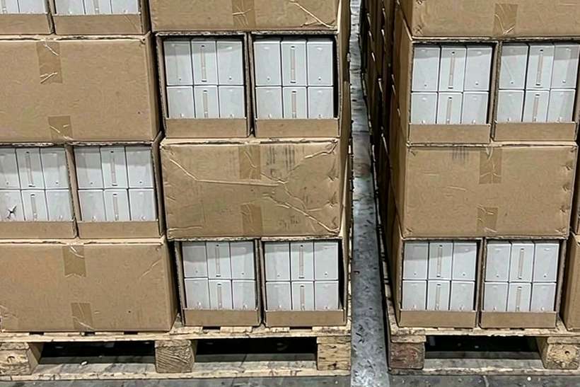 Restocking vape coils — container load